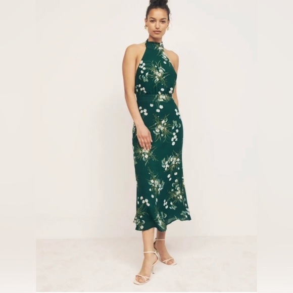 Reformation Lizbeth dress in Green - Picture 2 of 6